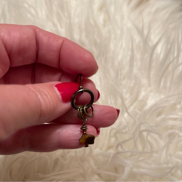 Handmade Dangle Earrings-Repurposed pieces - Picture 11 of 12